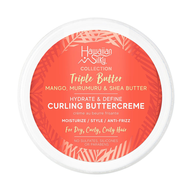 Hawaiian Silky Triple Butter Styling Trio for Defined Curls