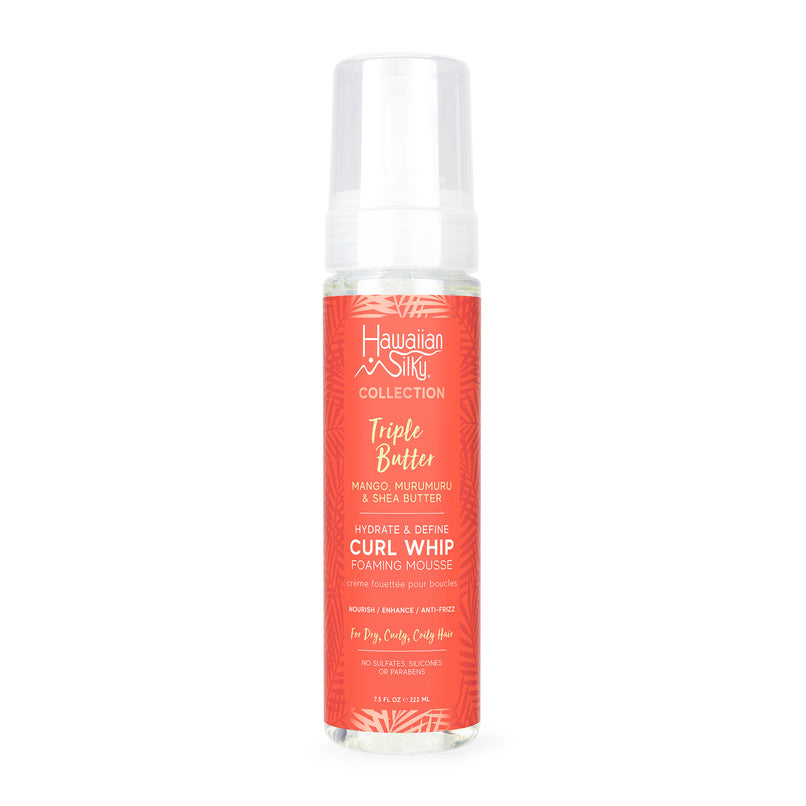 Hawaiian Silky Triple Butter Hydrate & Define Curl Whip Foaming Mousse Front