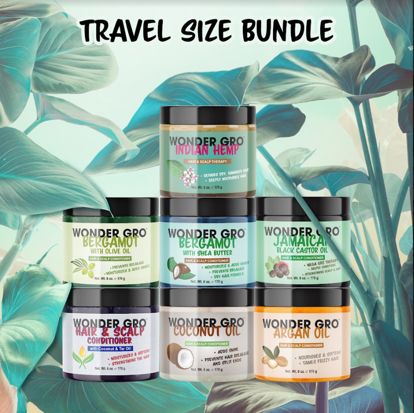 Wonder Gro Hair & Scalp Conditioner 6 oz- Travel Size Bundle